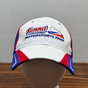 Summit Motorsports Park Norwalk, OH Racing Hat NHRA Drag Racing Red White Blue